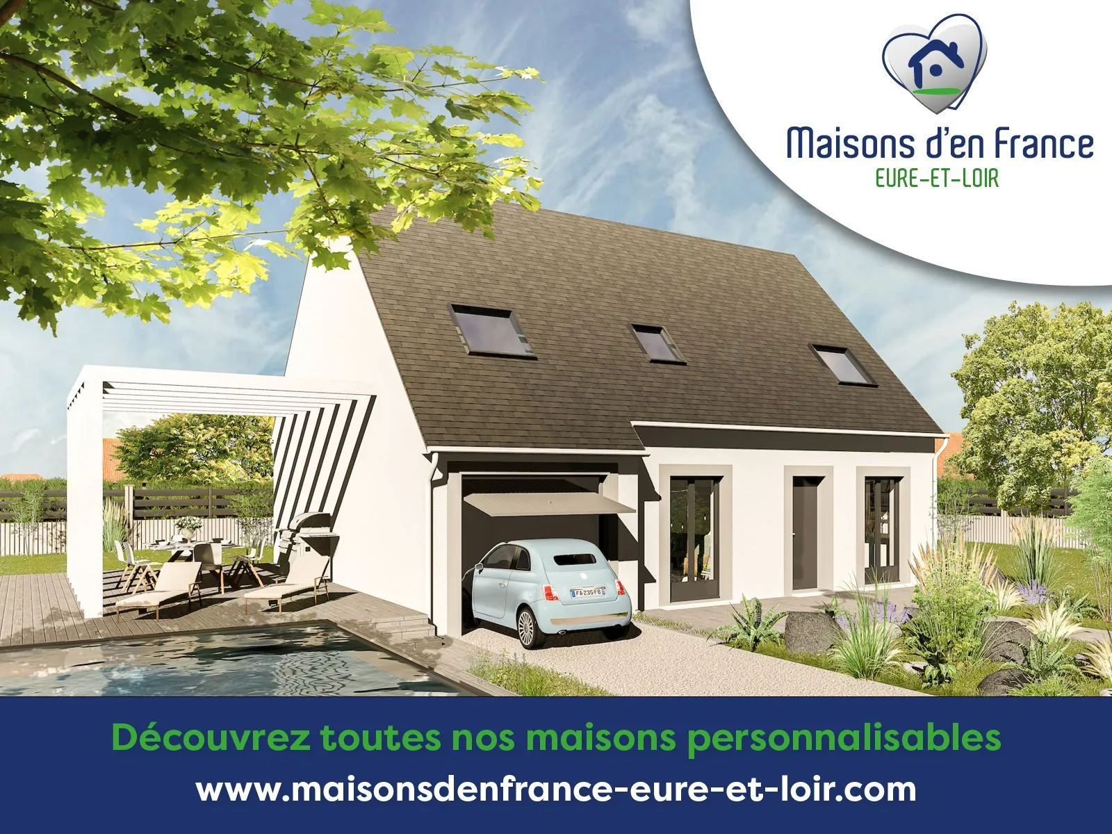 Maison neuve 80 m² à Voves (28150)