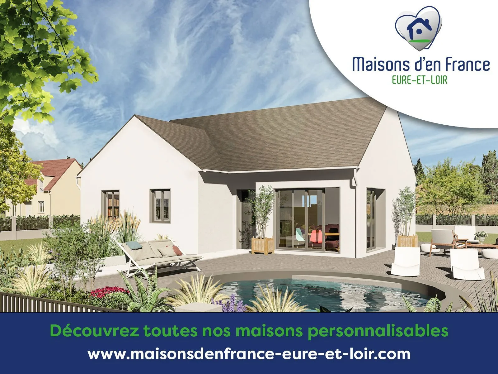 Maison neuve 80 m² à Voves (28150)