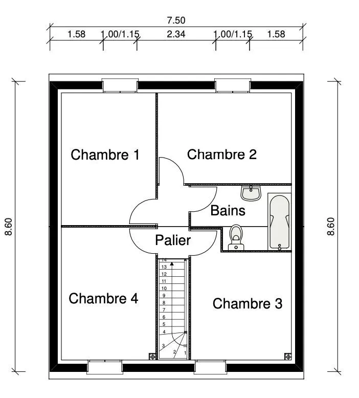 Maison neuve 101 m² à Boutigny-Prouais (28410)