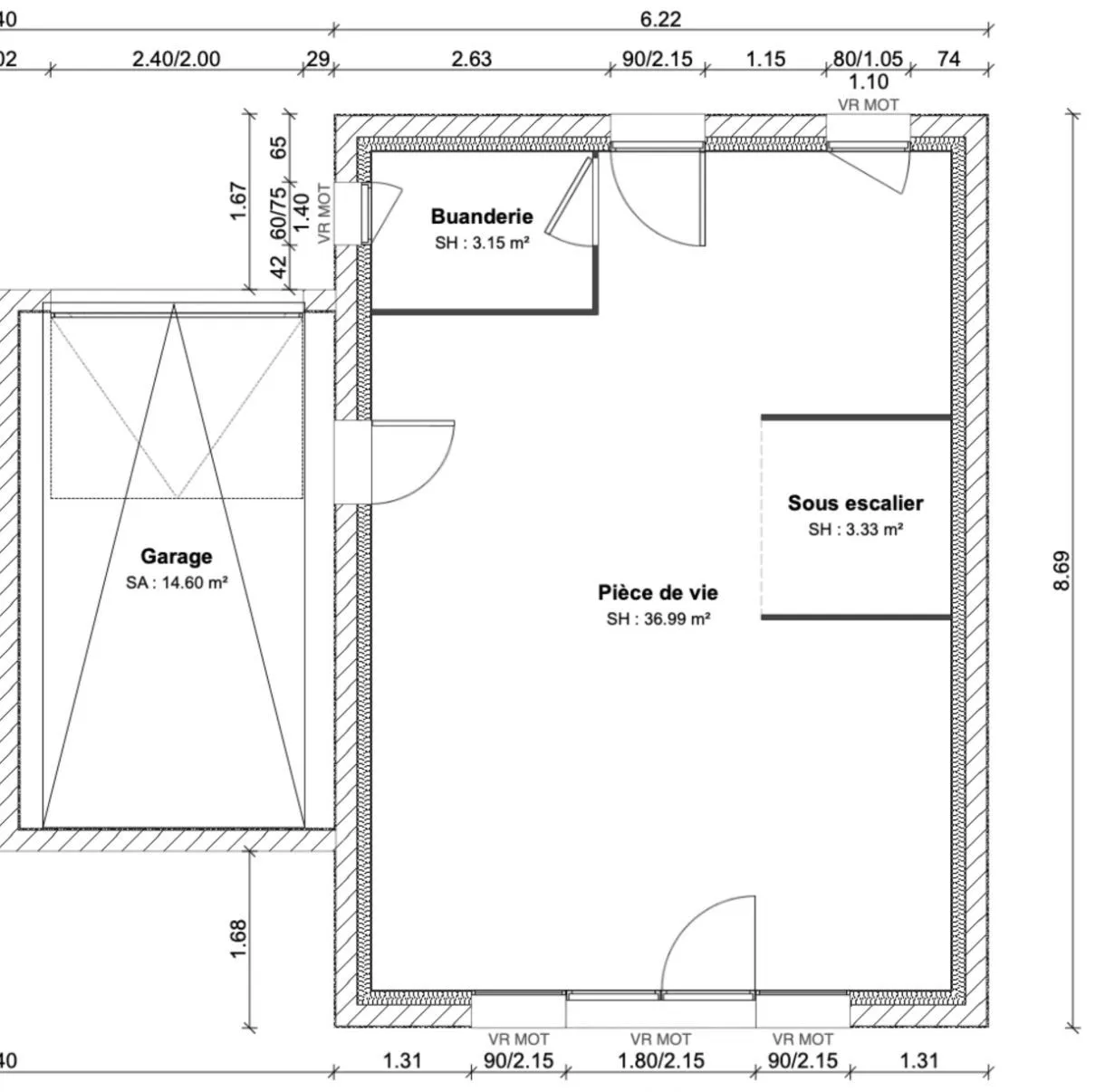 Maison neuve 83 m² à Maurecourt (78780)