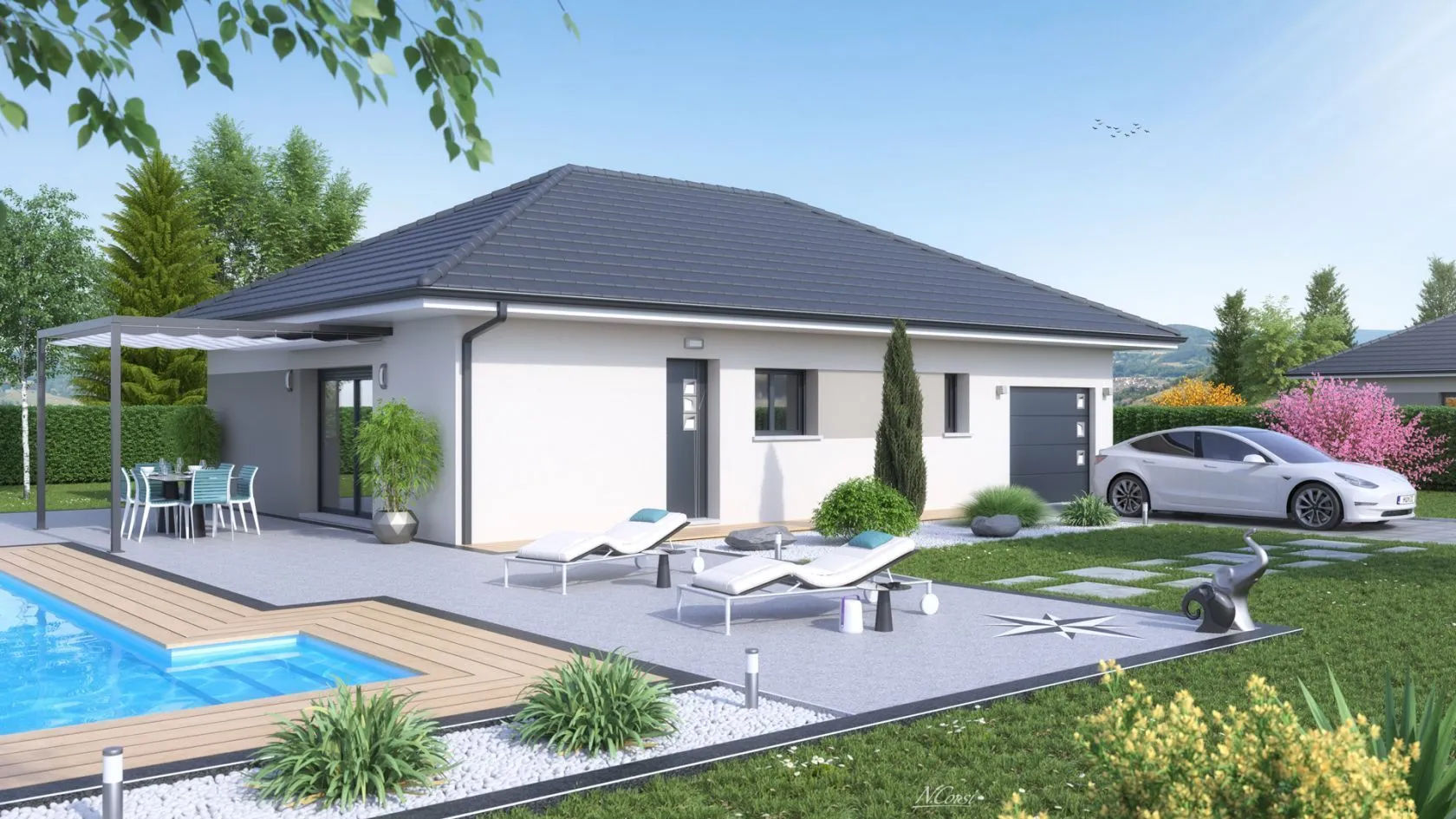 Maison neuve 84 m² à Ablis (78660)