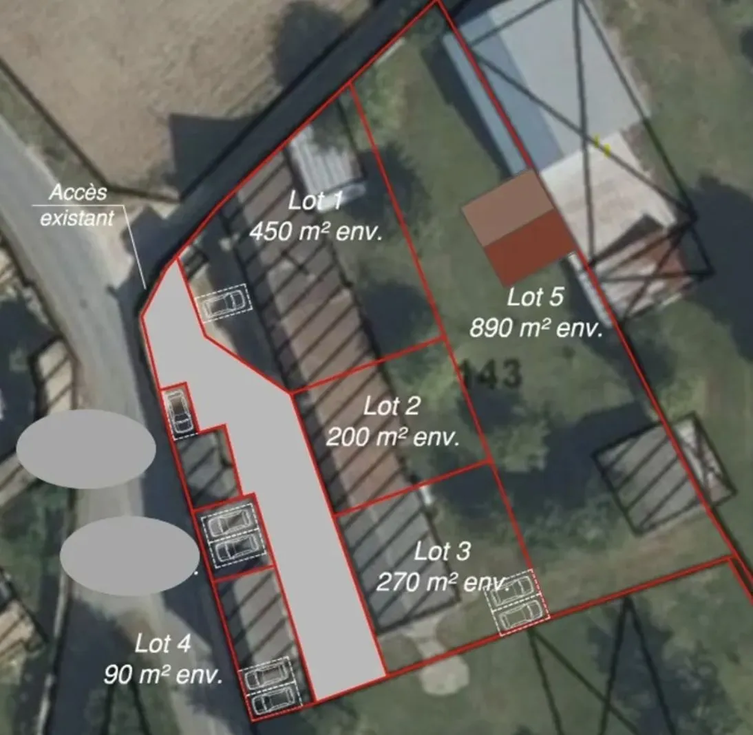 Terrain à bâtir 890 m² à Houdan (78550)