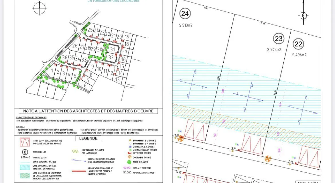 Terrain à bâtir 505 m² à Chartres (28000)