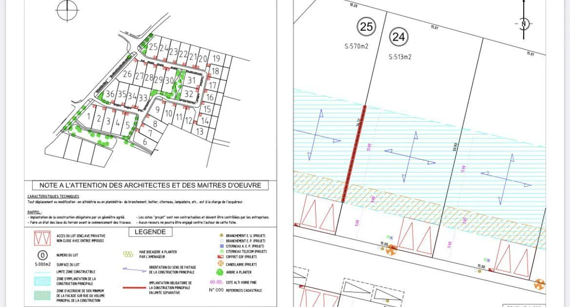 Terrain à bâtir 513 m² à Chartres (28000)
