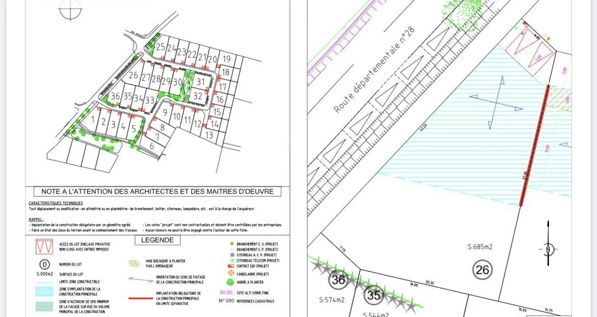 Terrain à bâtir 685 m² à Chartres (28000)