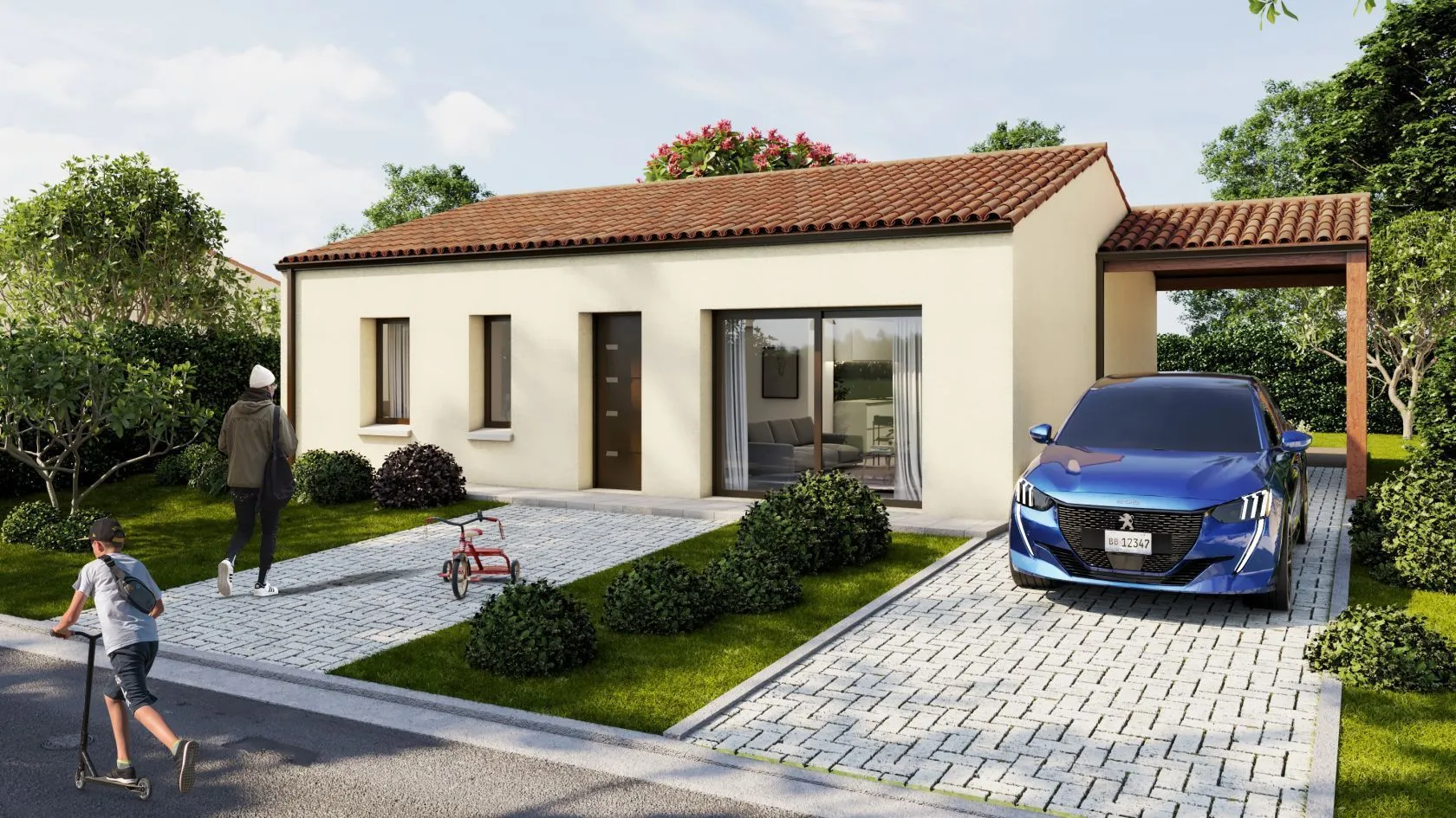 Maison neuve à Saint-Aubin-du-Plain