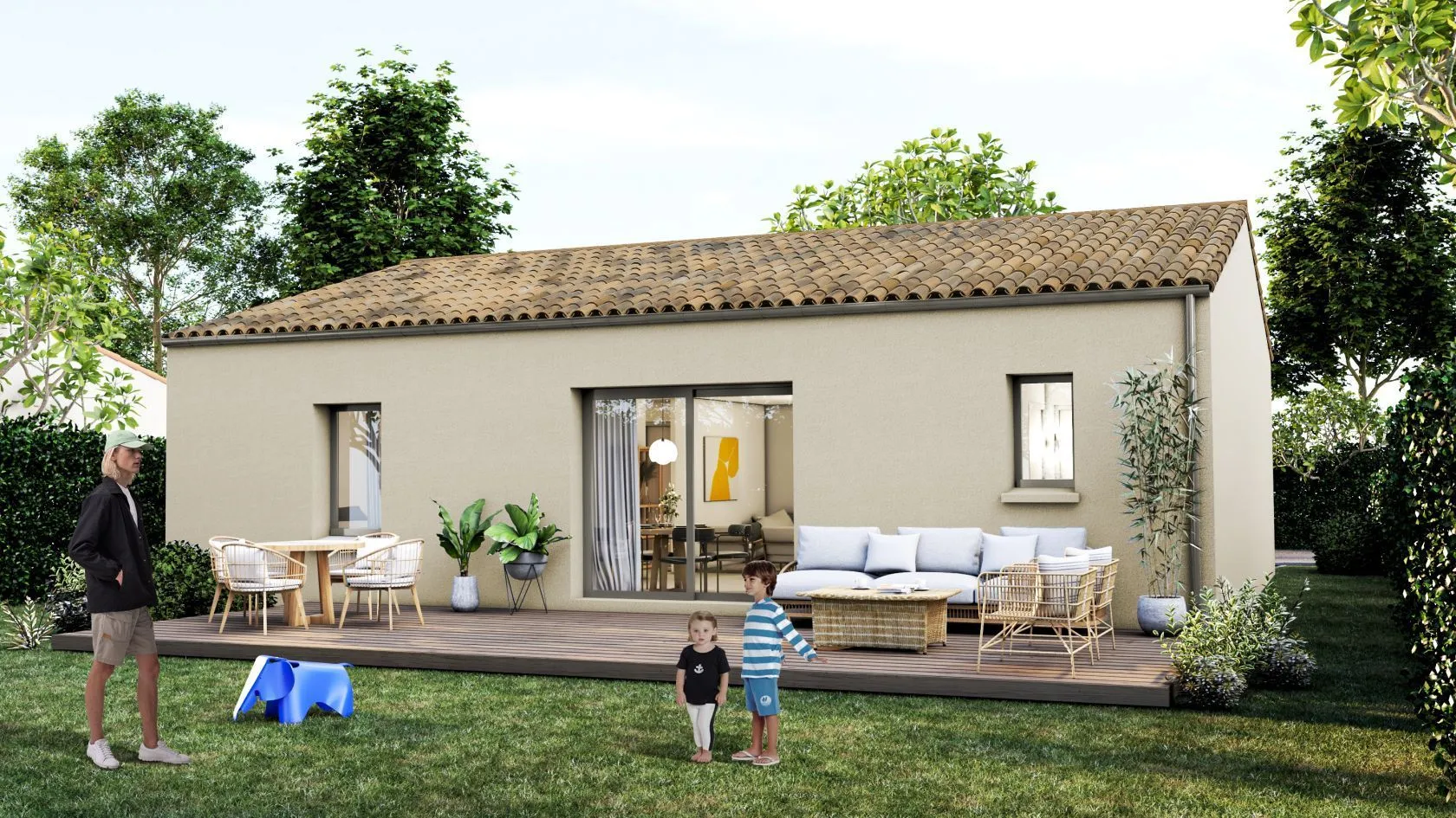 Maison neuve 69 m² à Bouillé-Loretz (79290)