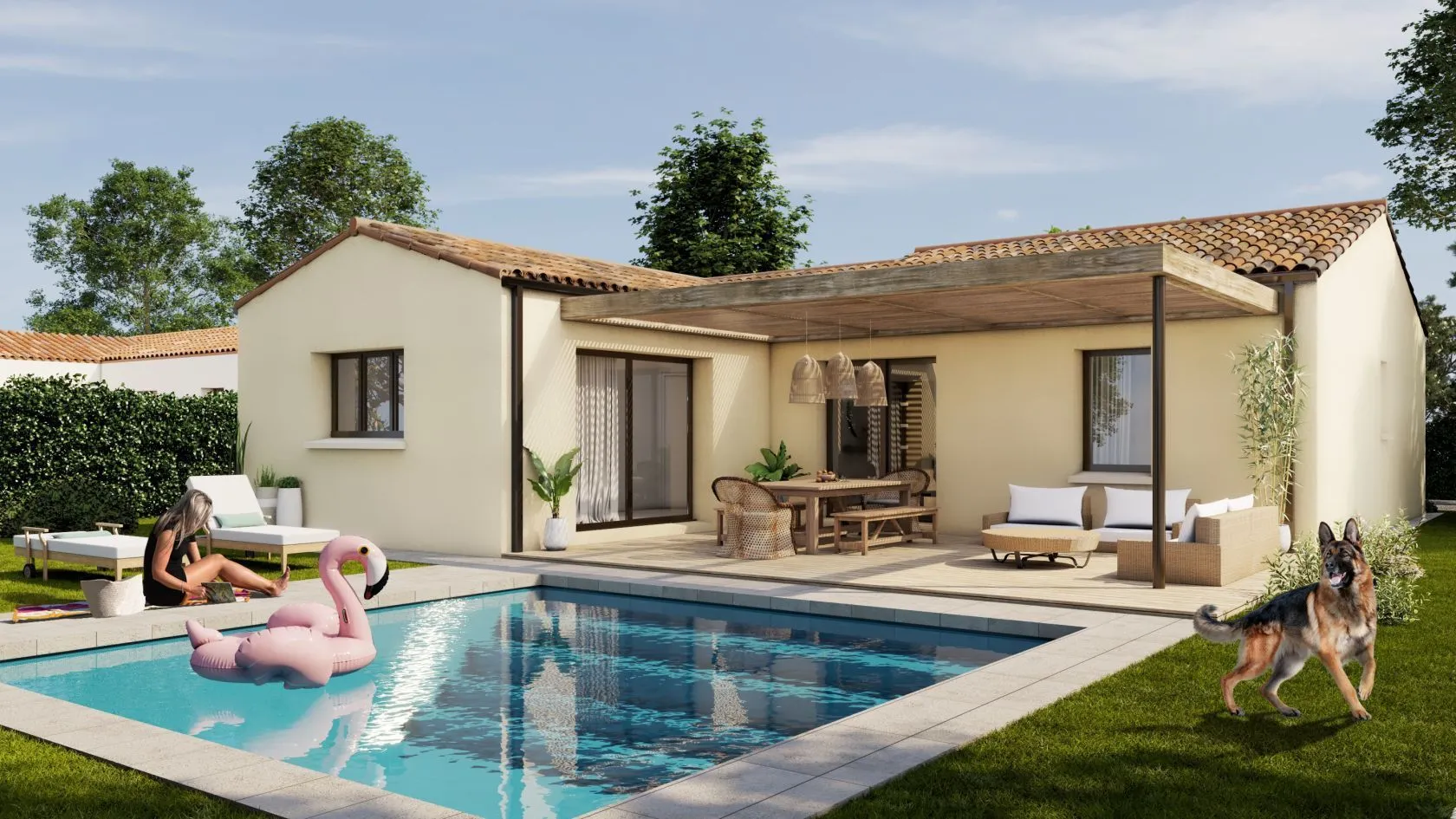 Maison neuve 90 m² à Saint-Christophe-sur-Roc (79220)