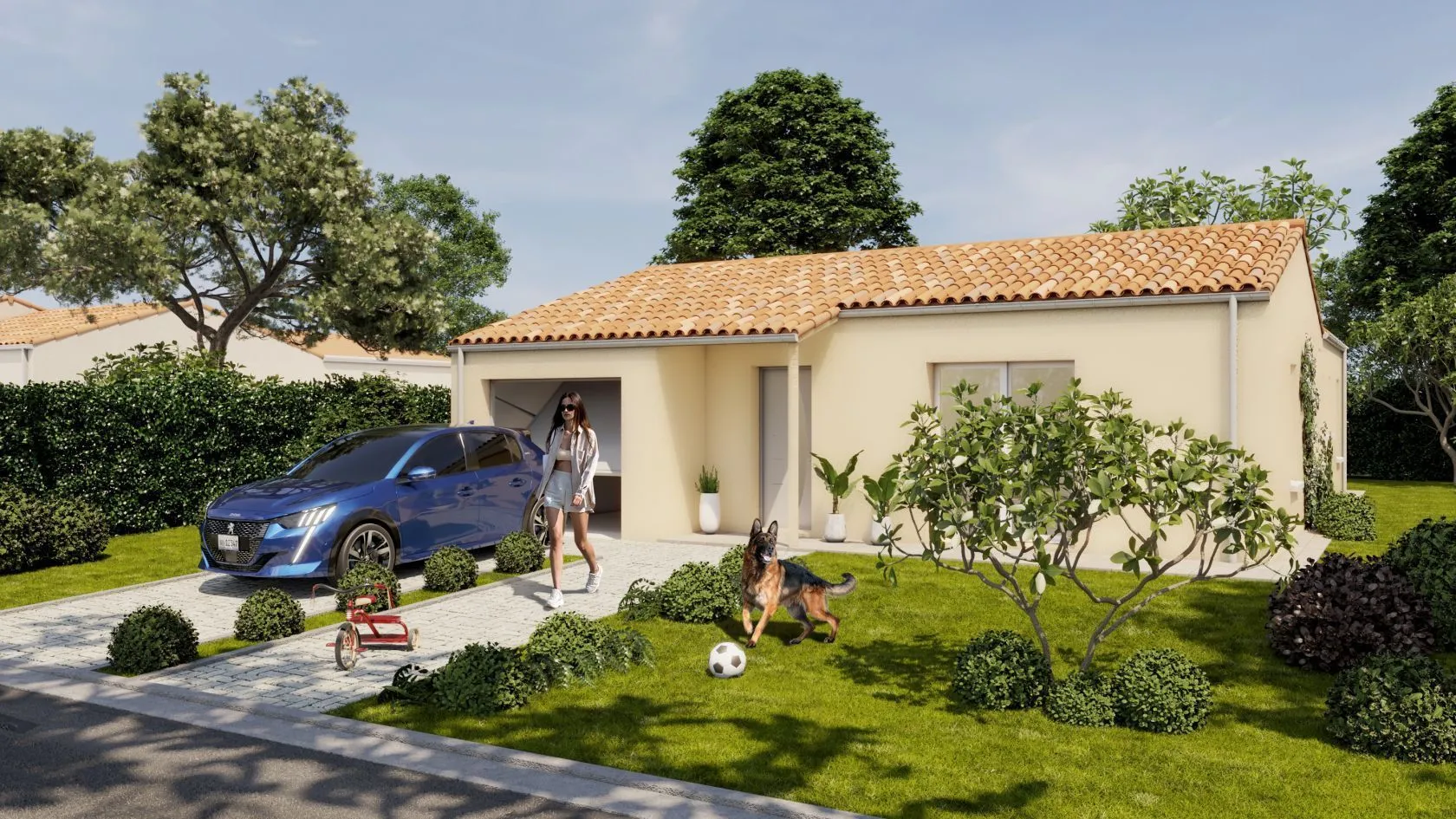 Maison neuve à Auge
