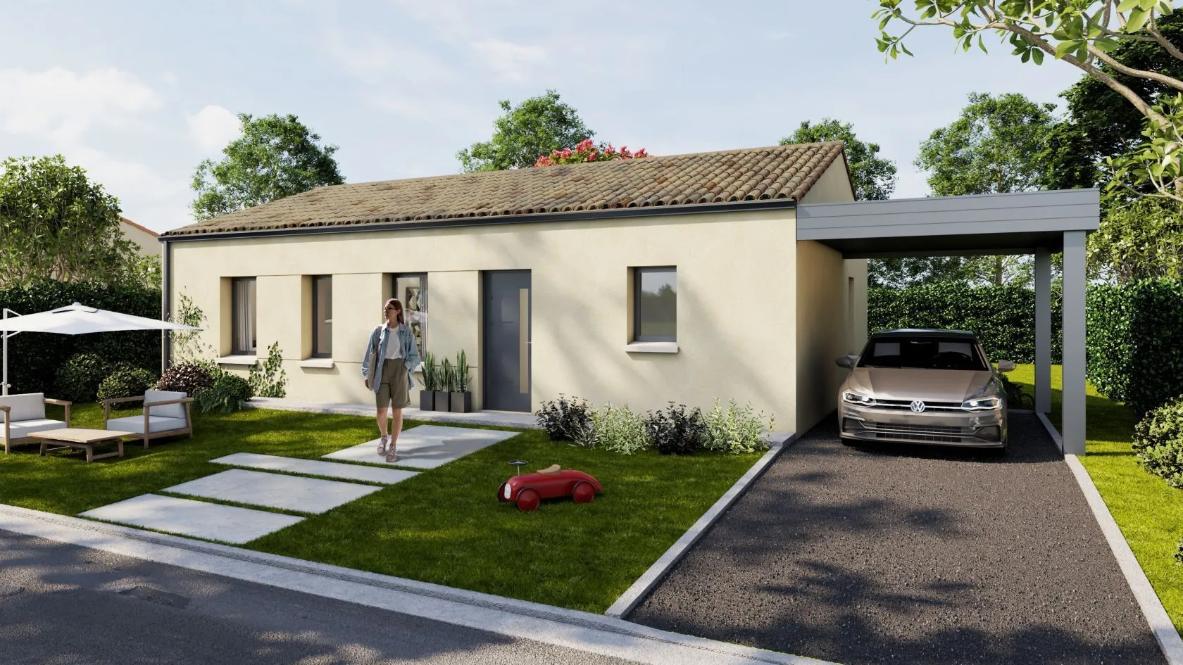 Maison neuve à Saint-Aubin-du-Plain
