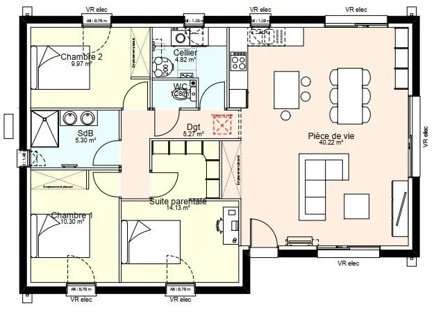 Maison neuve 91 m² à Aiffres (79230)