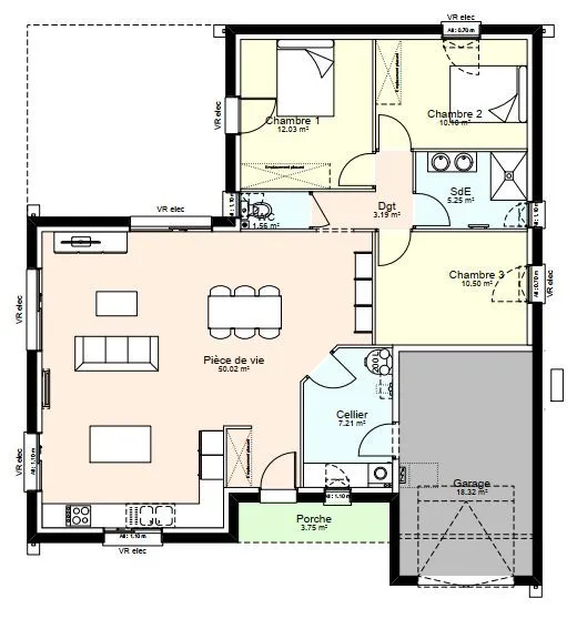 Maison neuve 100 m² à Nanteuil (79400)