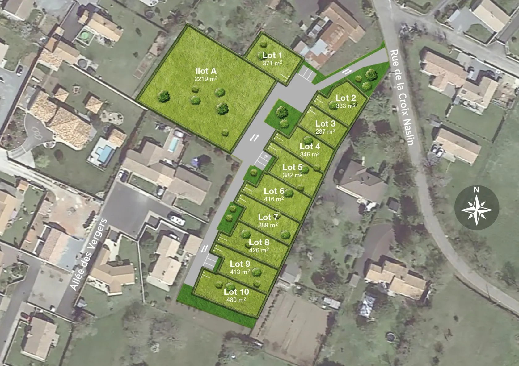 Terrain à bâtir 389 m² à Prahecq (79230)