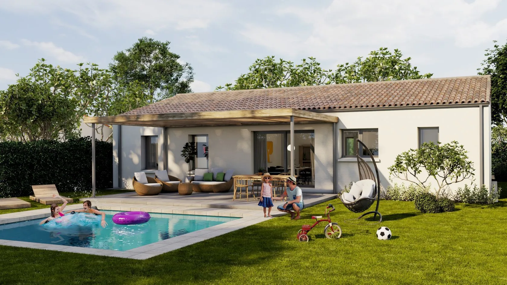 Maison neuve 101 m² à Saint-Varent (79330)