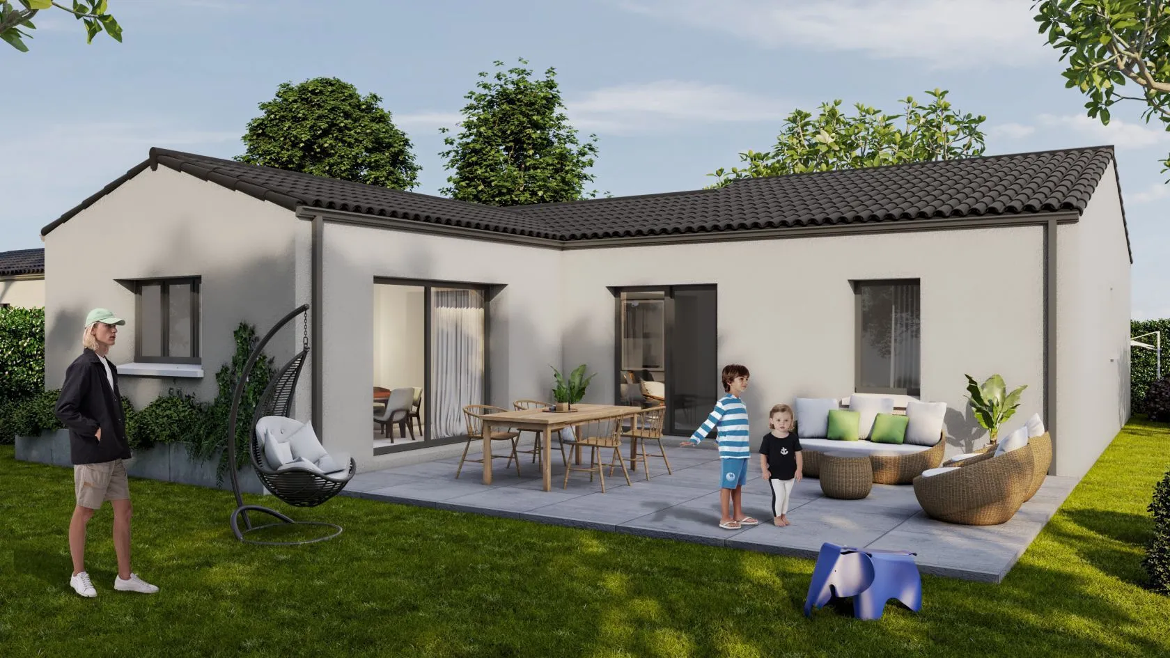 Maison neuve 88 m² à Saint-Pierre-du-Chemin (85120)