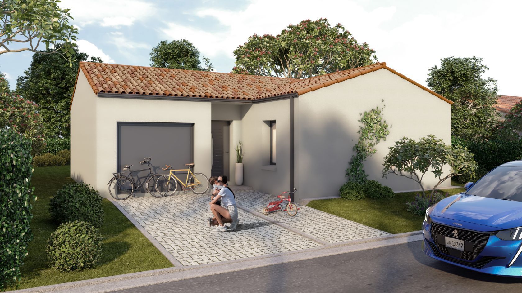 Maison neuve 74 m² à Amailloux (79350)