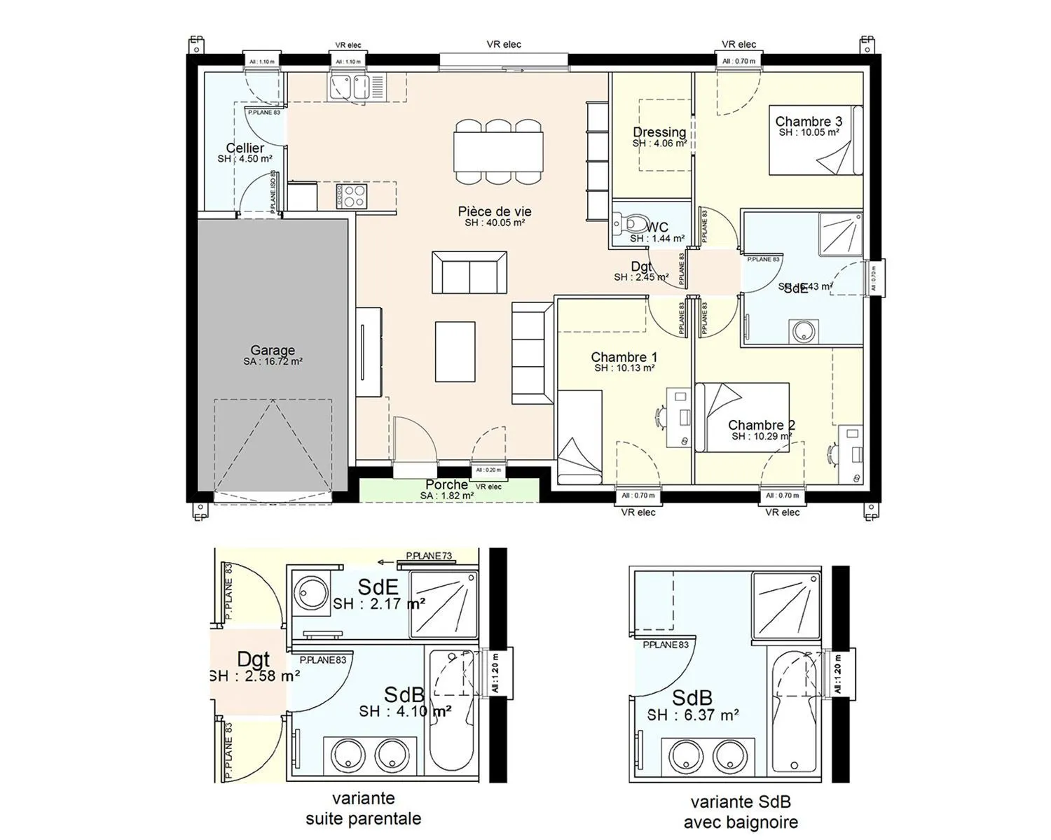 Maison neuve 89 m² à Airvault (79600)