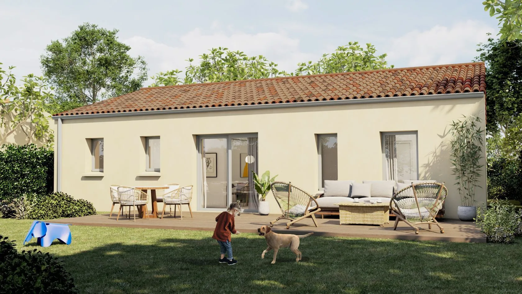 Maison neuve 74 m² à Bourneau (85200)