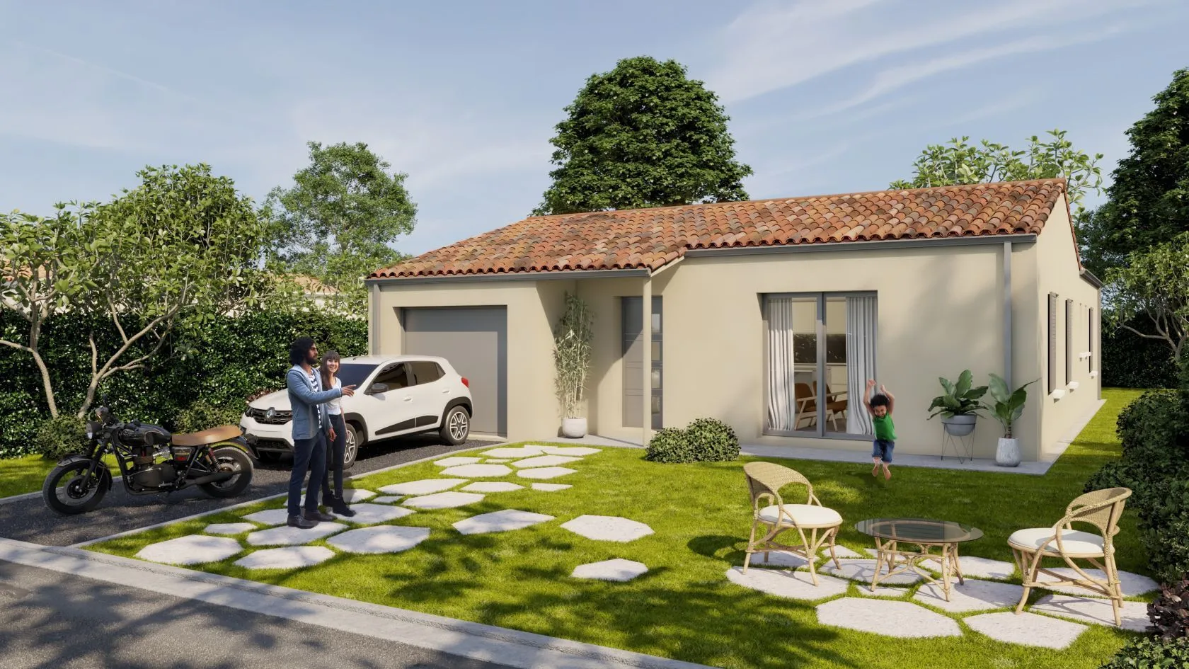 Maison neuve 94 m² à Vausseroux (79420)