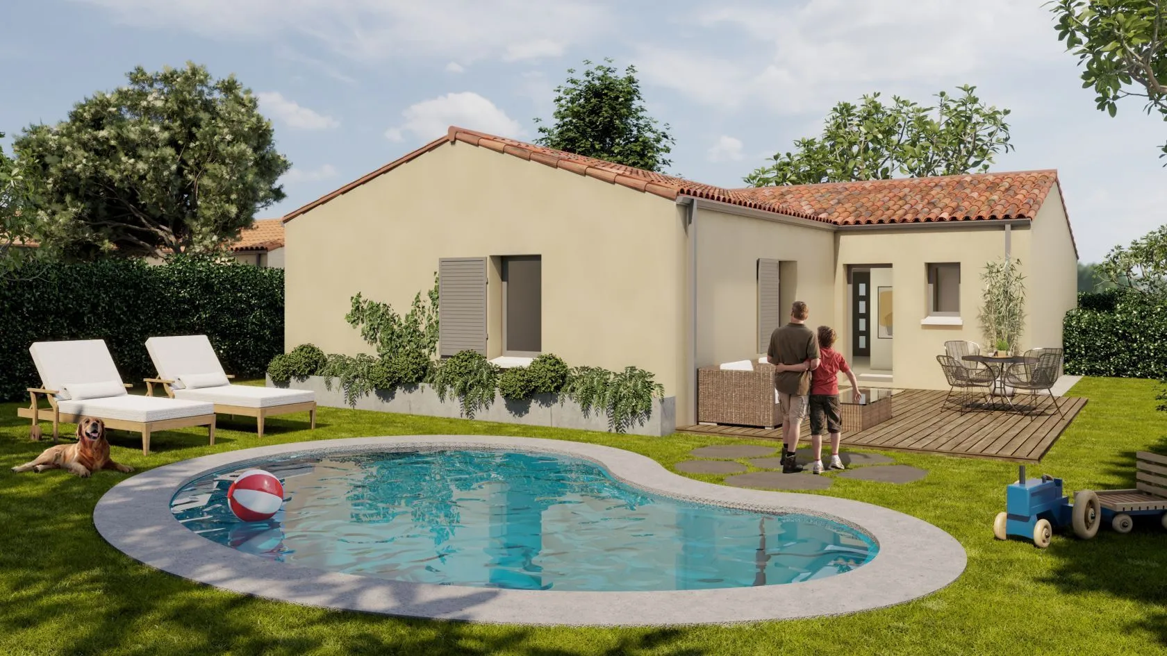 Maison neuve 94 m² à Vausseroux (79420)