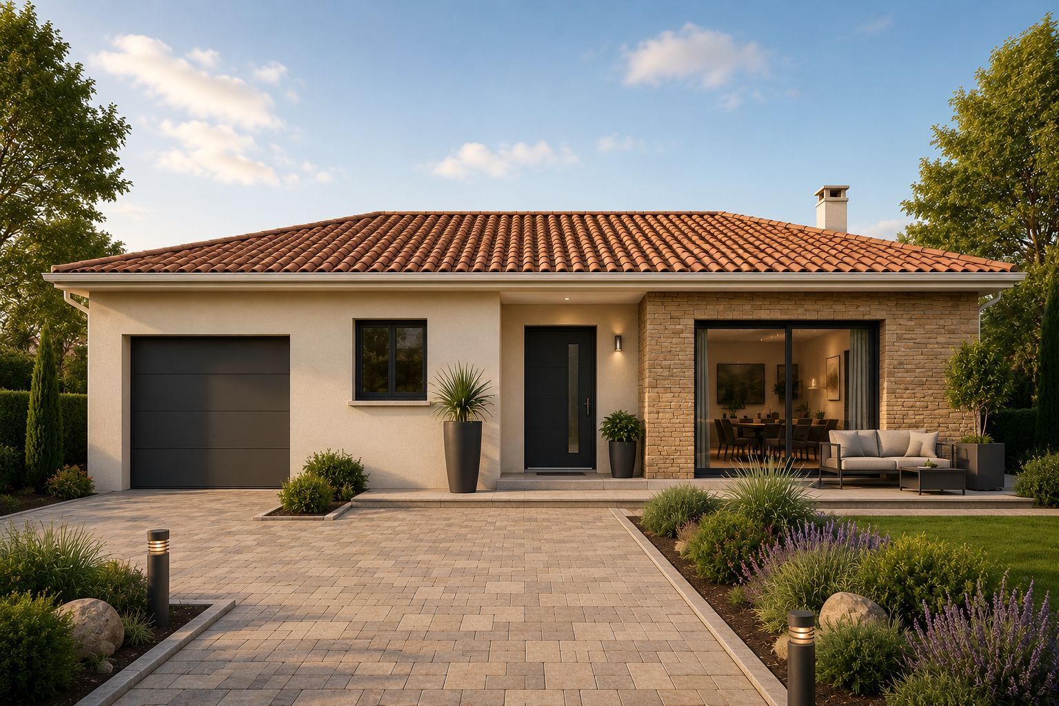 Maison neuve 90 m² à Neuville-de-Poitou (86170)