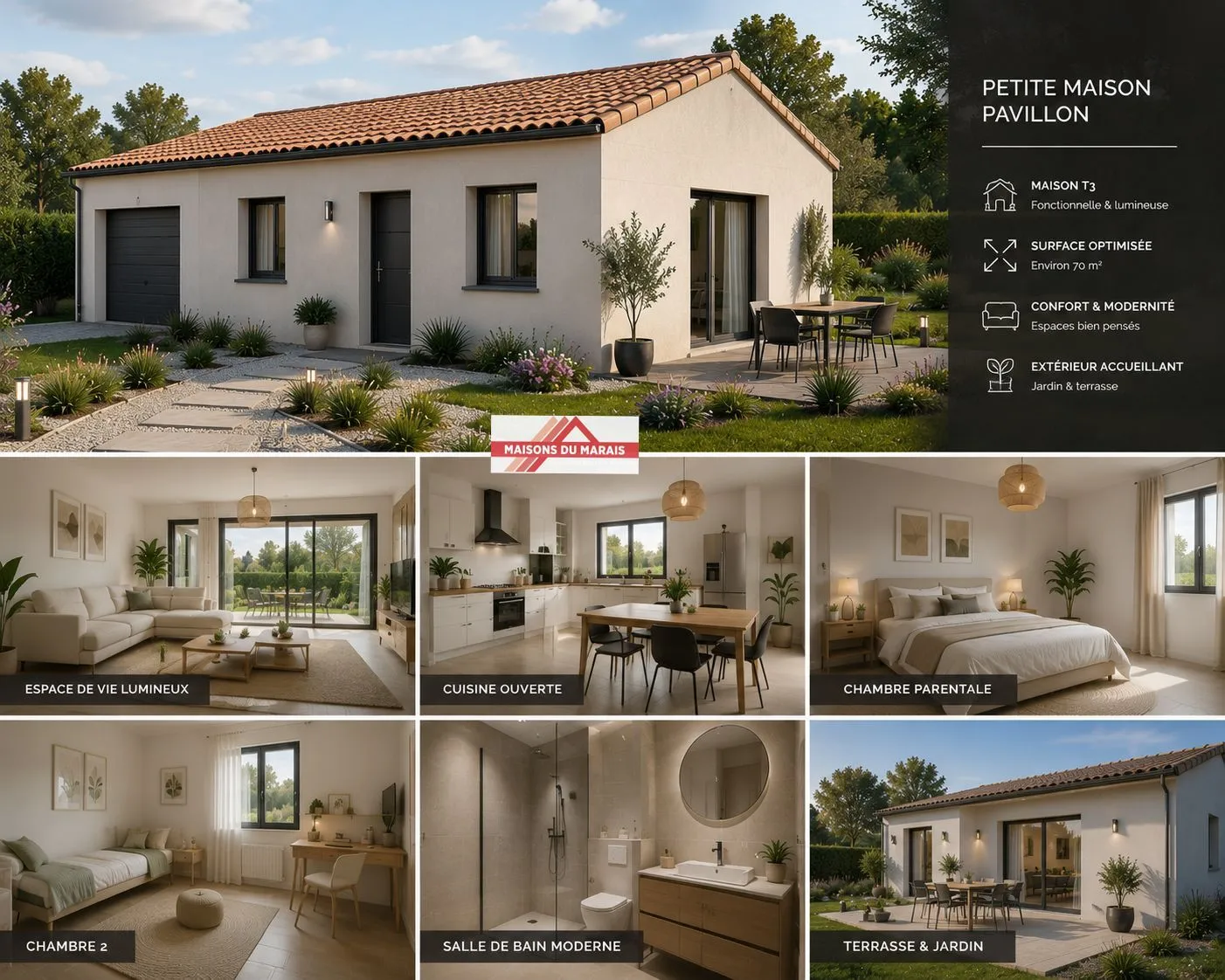 Maison neuve 71 m² à Surgères (17700)