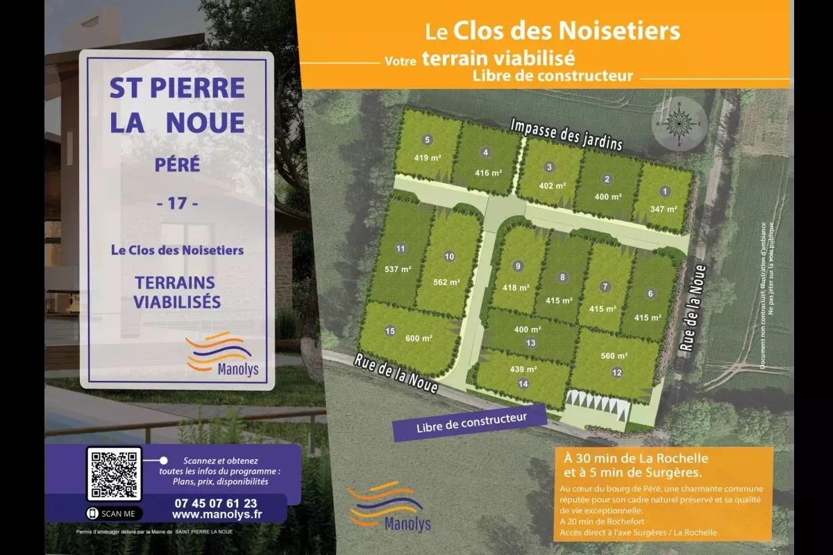 Maison neuve 71 m² à Péré (17700)