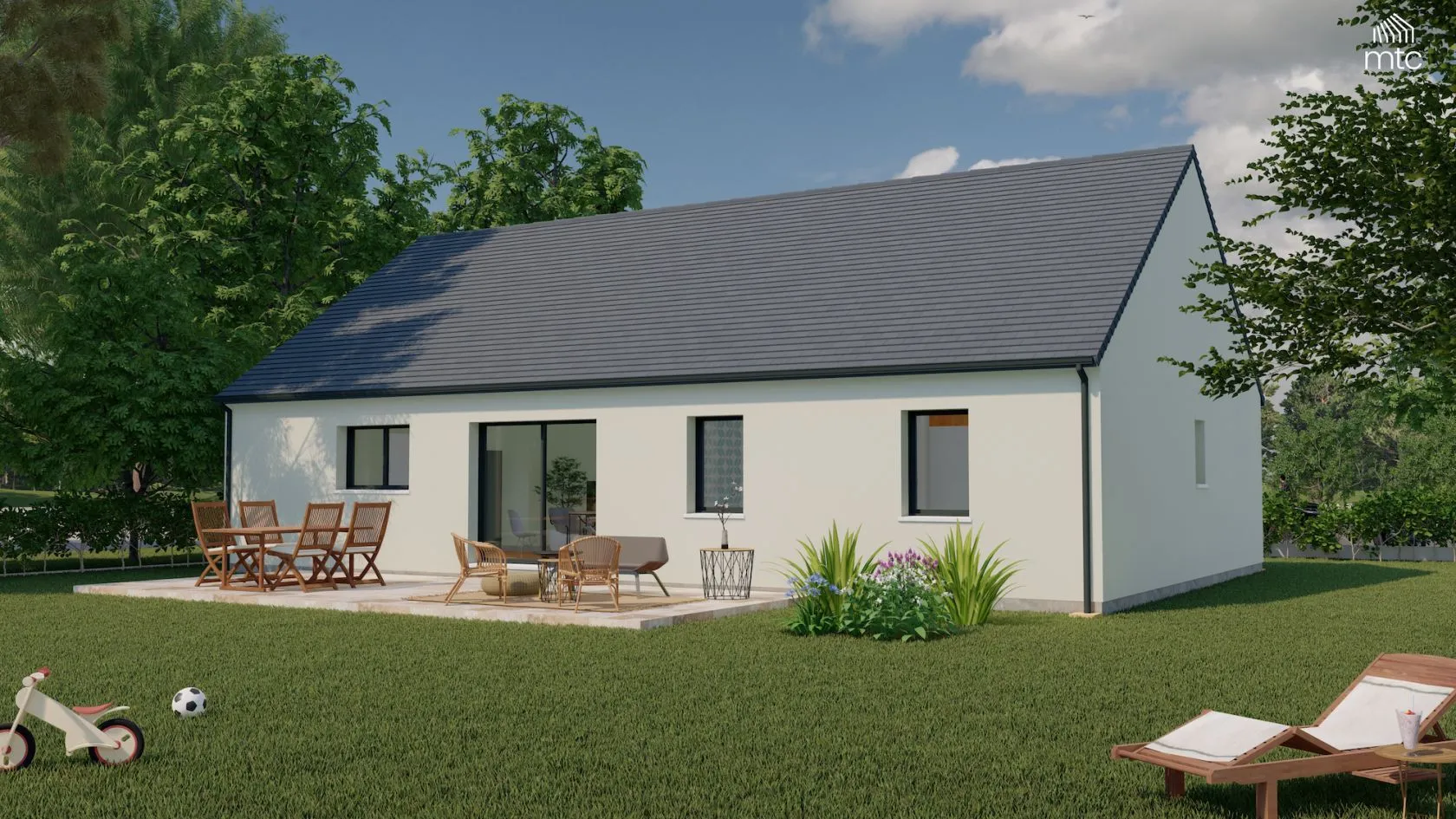 Maison neuve 102 m² à Daumeray (49640)