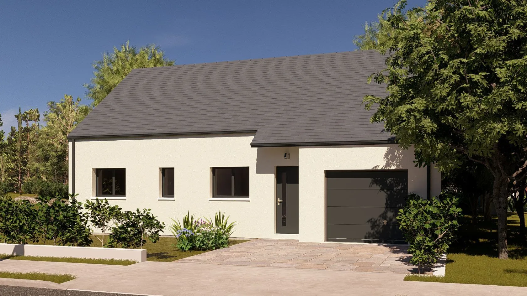 Maison neuve 82 m² à Rou-Marson (49400)