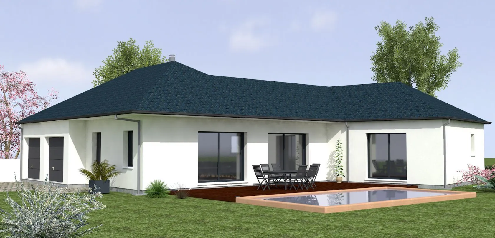 Maison neuve 106 m² à Vaudelnay (49260)