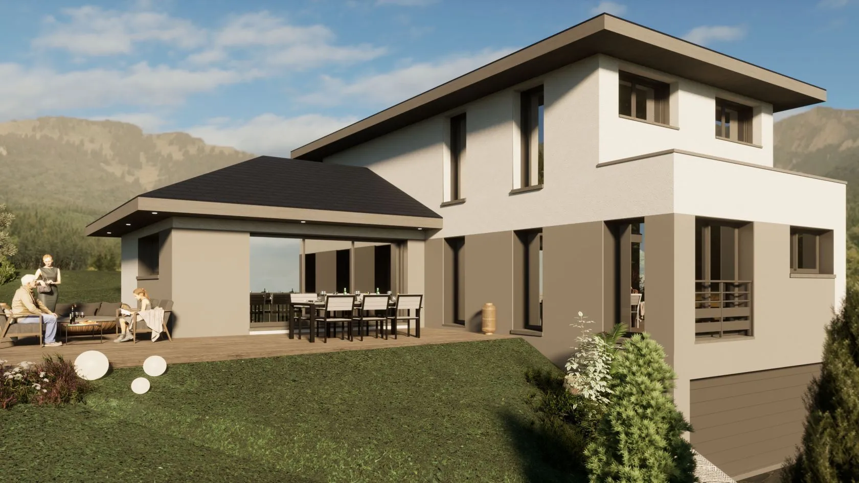 Maison neuve 125 m² à Copponex (74350)