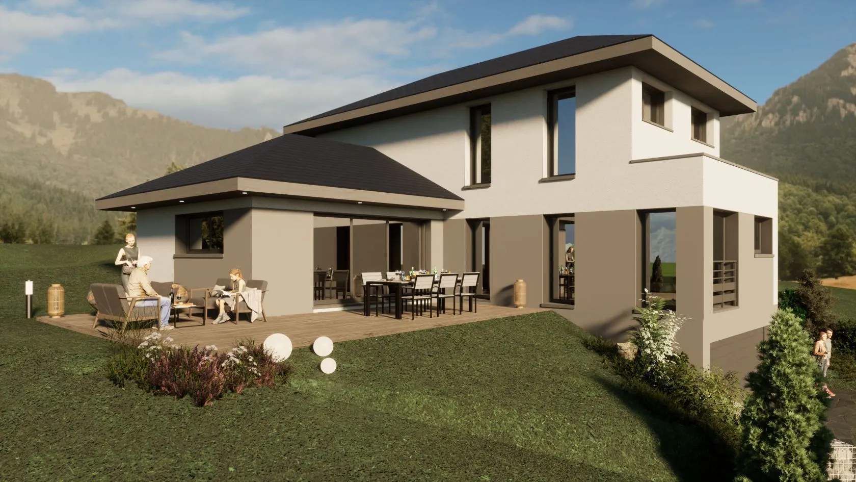 Maison neuve 125 m² à Copponex (74350)