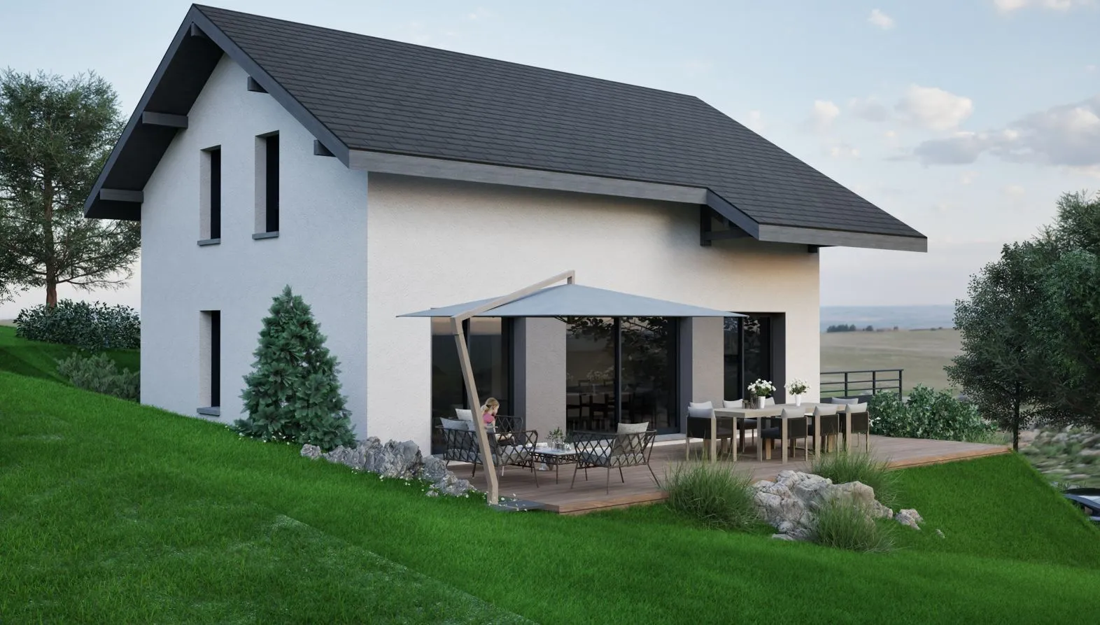 Maison neuve 124 m² à Cercier (74350)