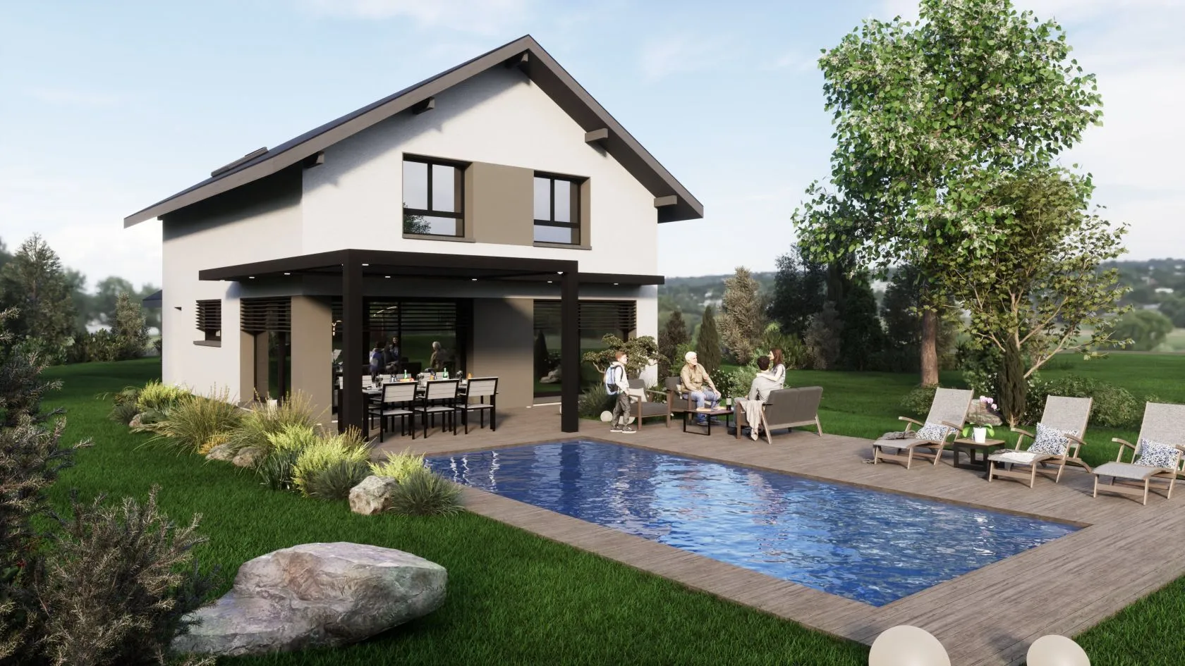 Maison neuve 100 m² à Chaumont (74270)