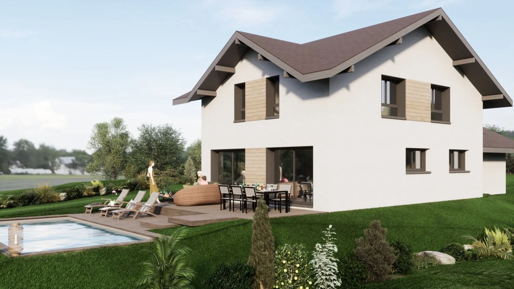 Maison neuve 130 m² à Dingy-en-Vuache (74520)