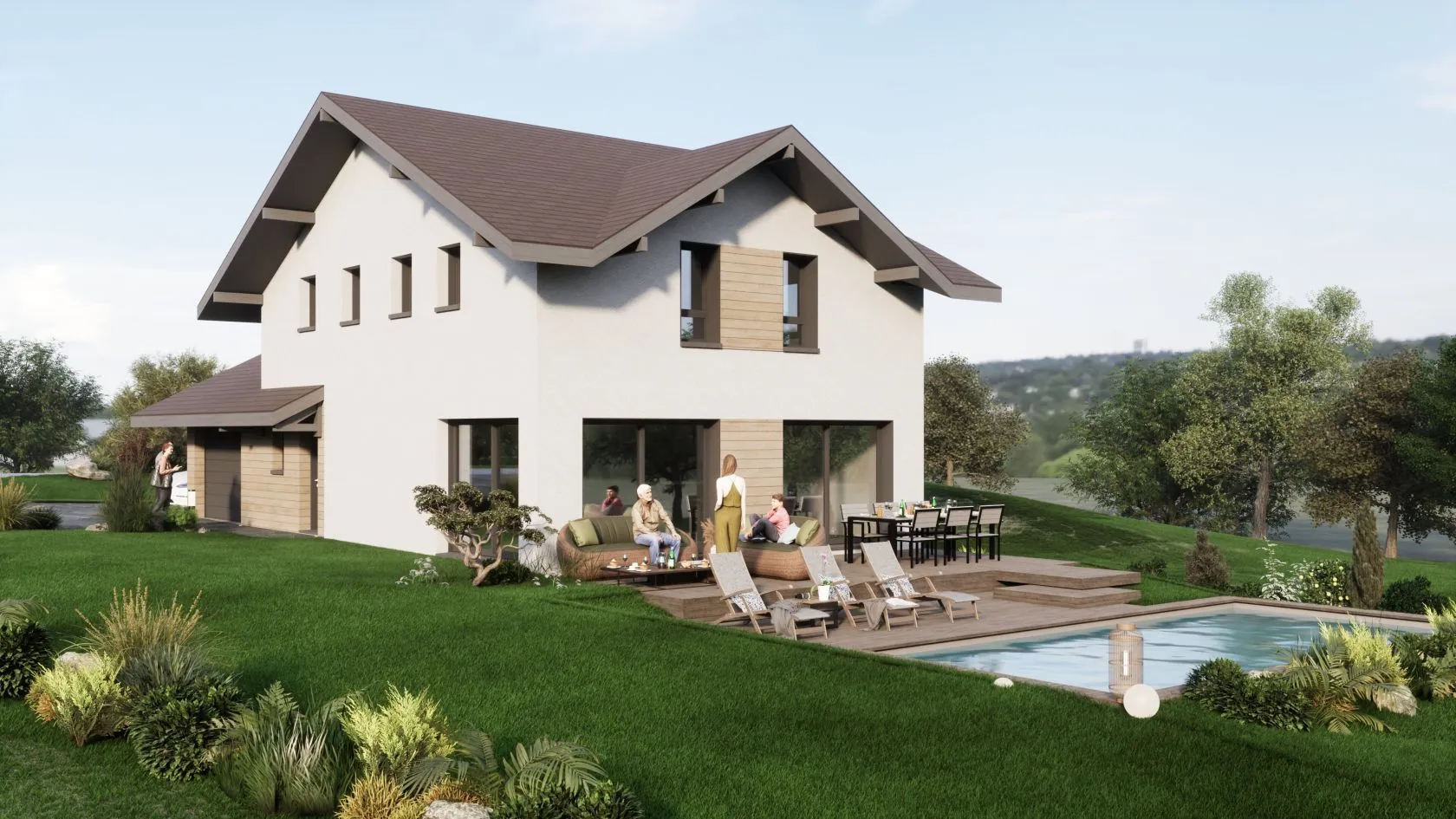 Maison neuve 130 m² à Dingy-en-Vuache (74520)
