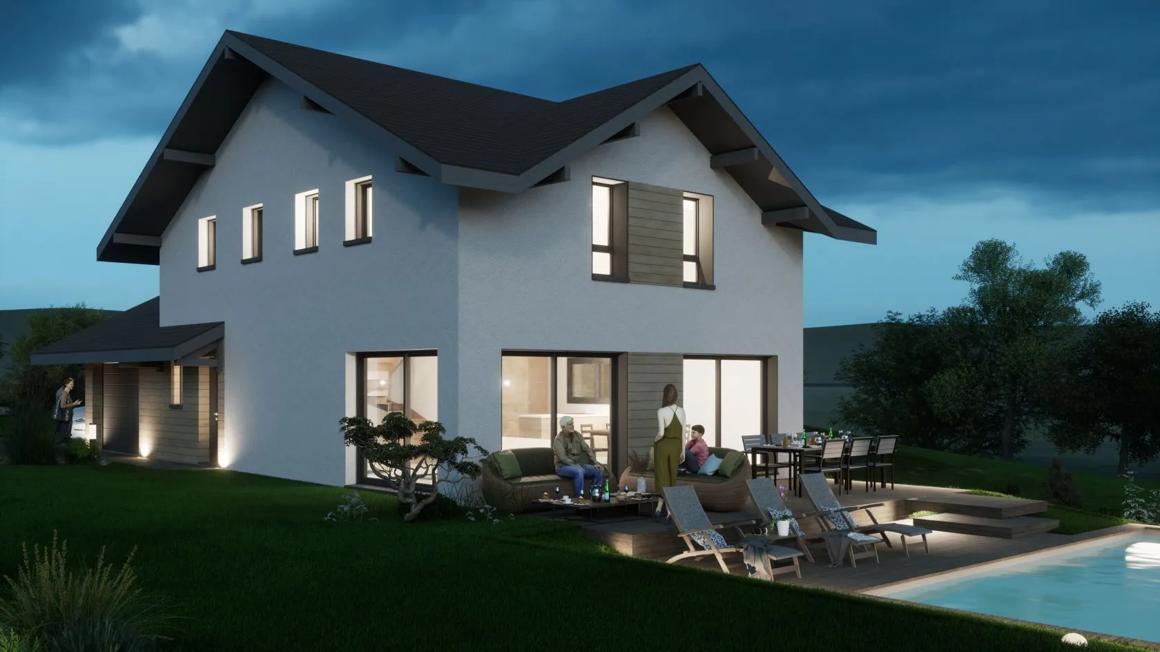 Maison neuve 130 m² à Dingy-en-Vuache (74520)
