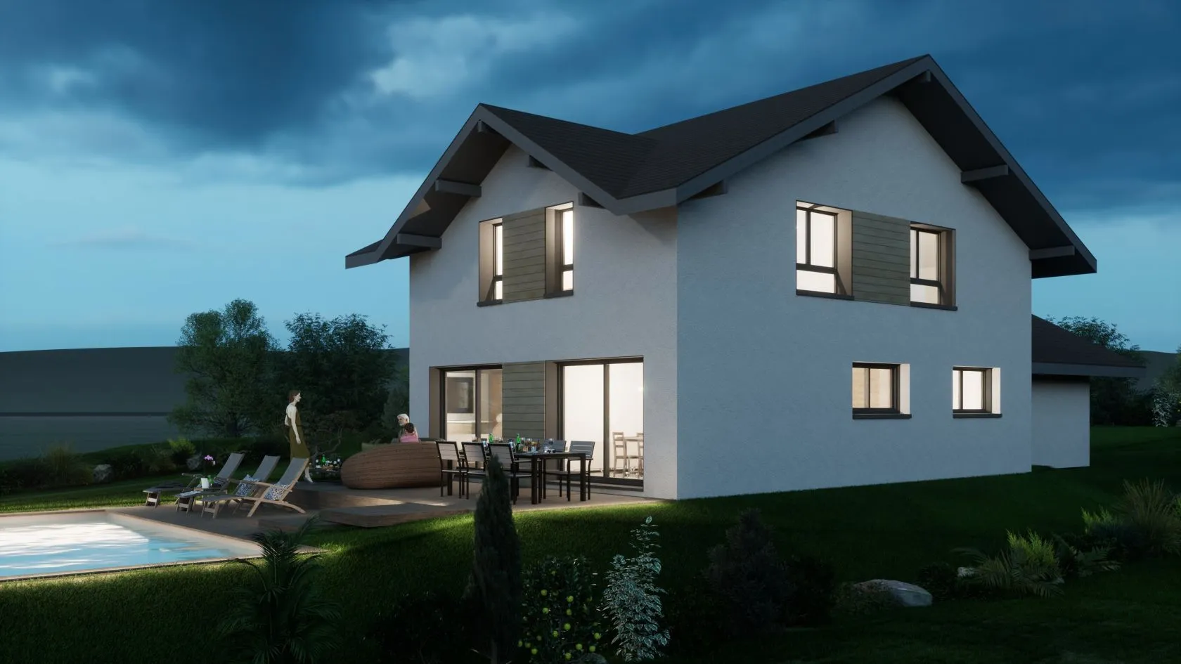 Maison neuve 130 m² à Dingy-en-Vuache (74520)