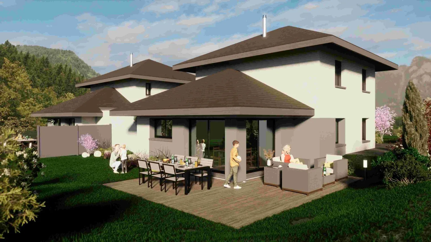 Maison neuve 107 m² à Doussard (74210)