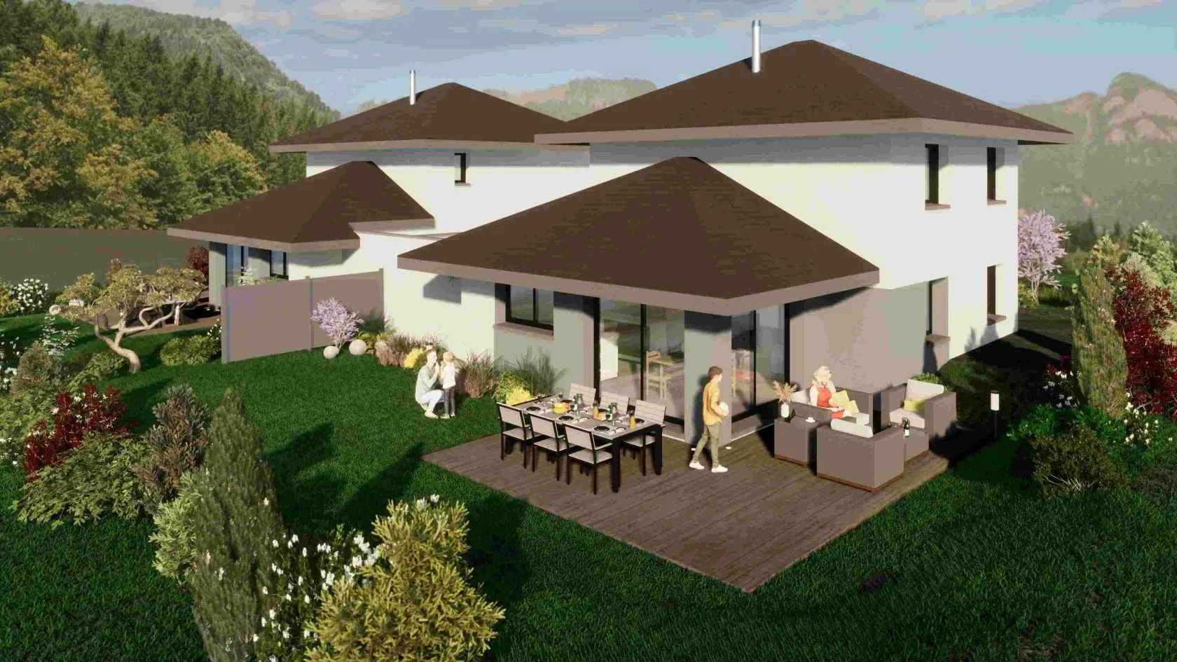 Maison neuve 107 m² à Doussard (74210)