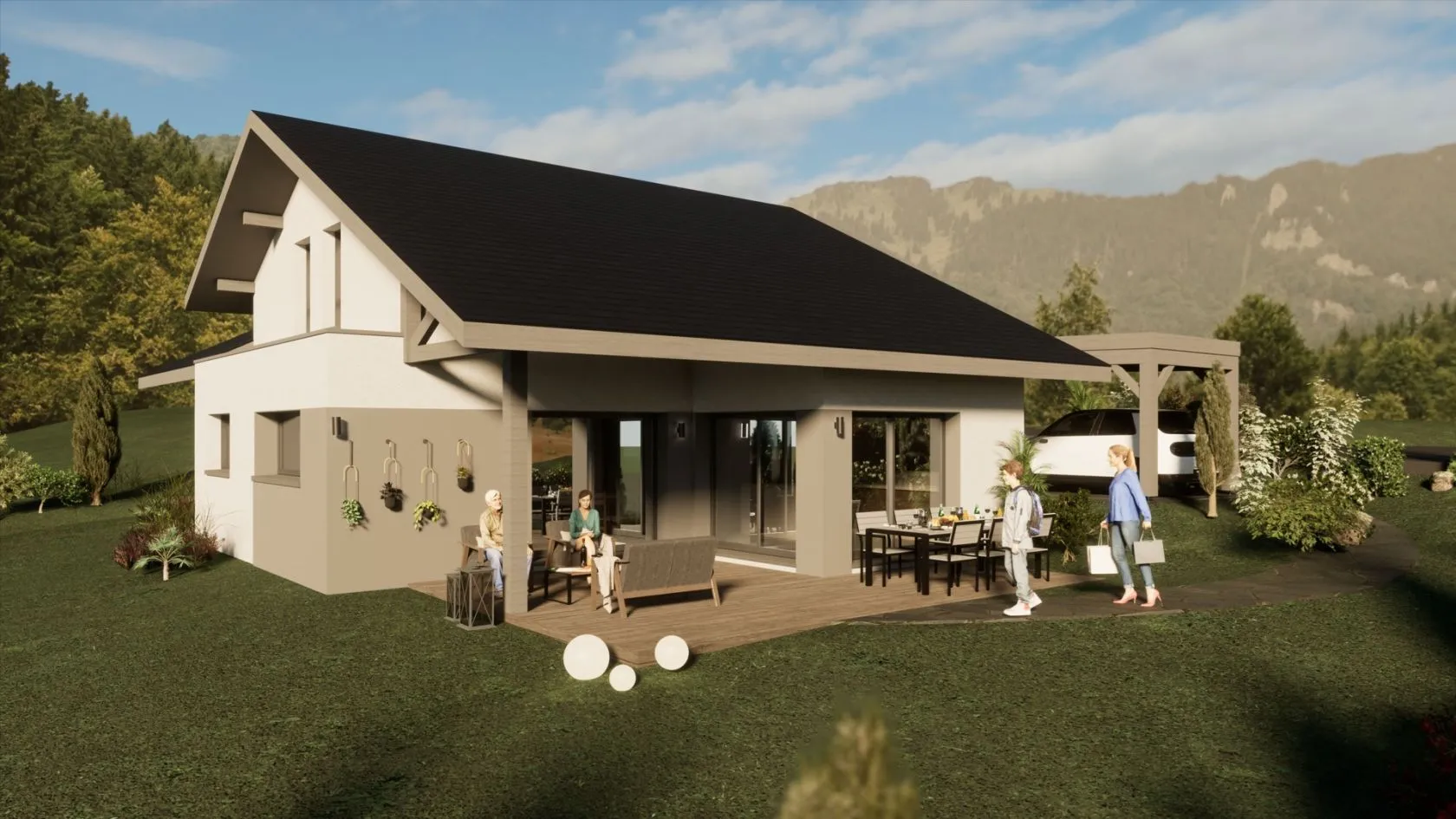 Maison neuve 123 m² à Groisy (74570)