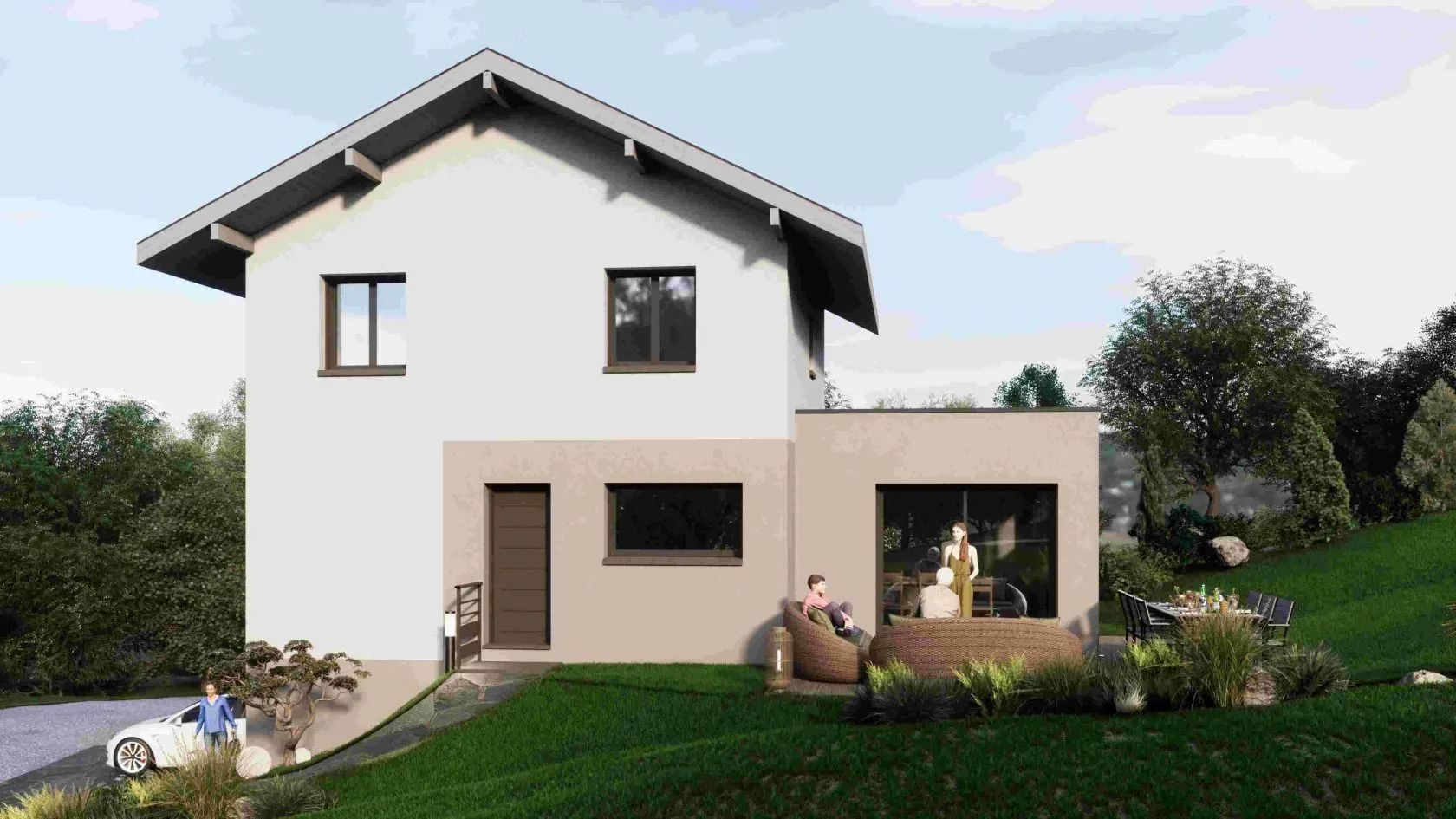 Maison neuve 97 m² à Alby-sur-Chéran (74540)