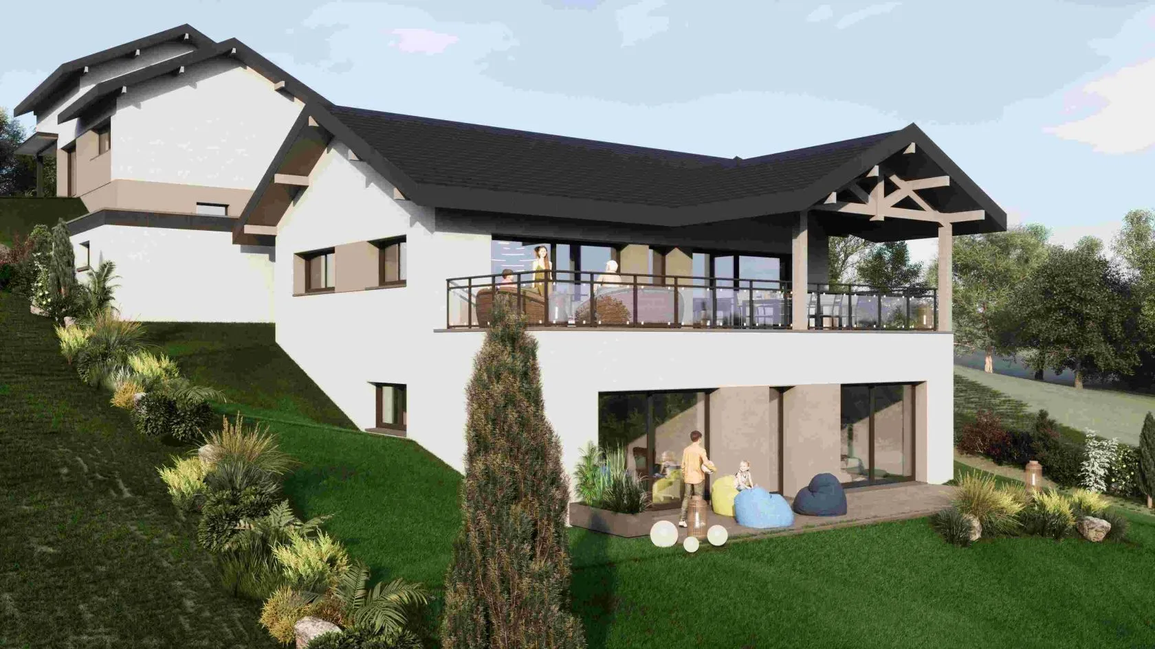 Maison neuve 136 m² à Saint-Martin-Bellevue (74370)