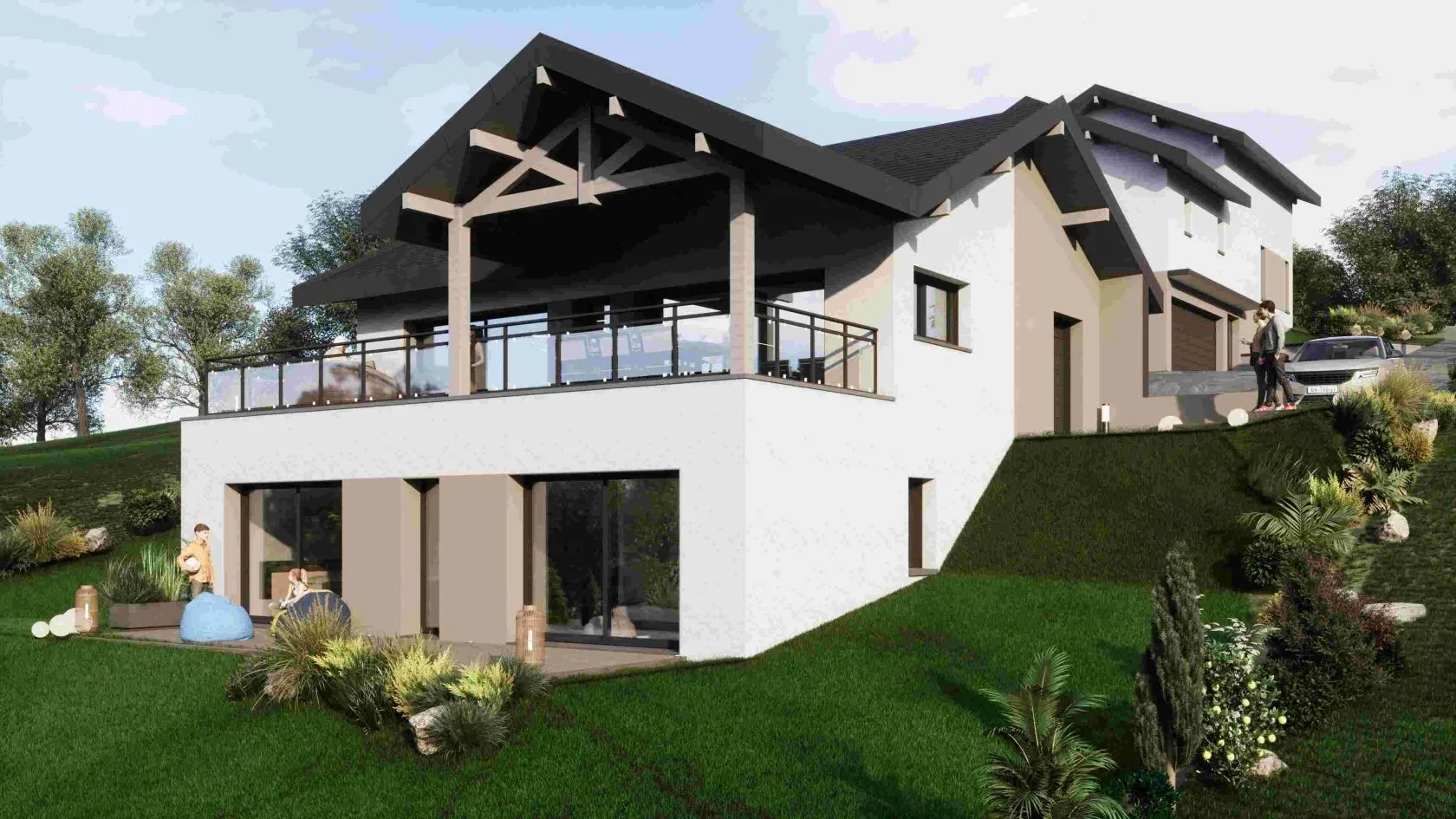 Maison neuve 136 m² à Saint-Martin-Bellevue (74370)