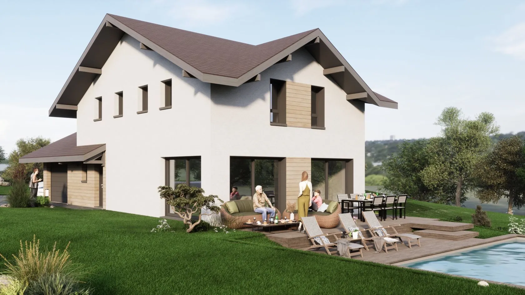 Maison neuve 110 m² à Viuz-en-Sallaz (74250)
