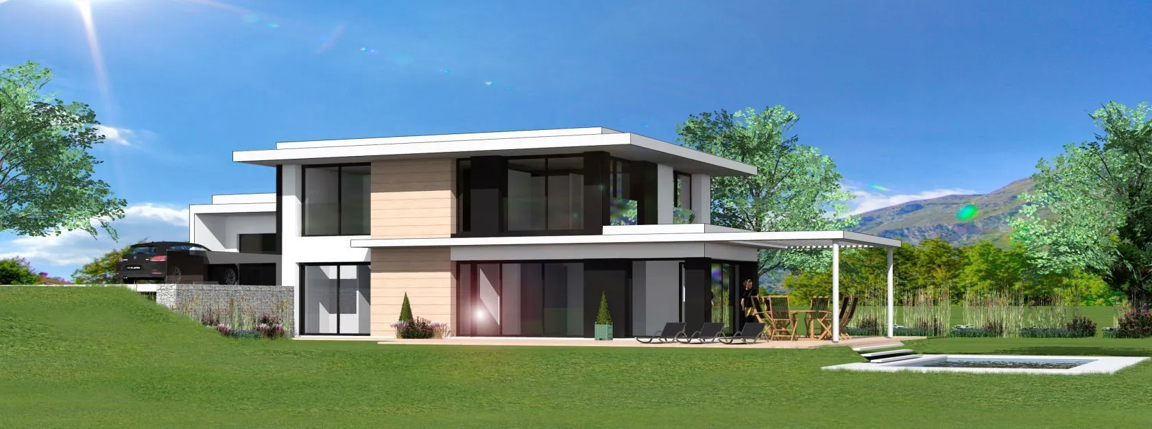 Maison neuve 130 m² à Grésy-sur-Aix (73100)