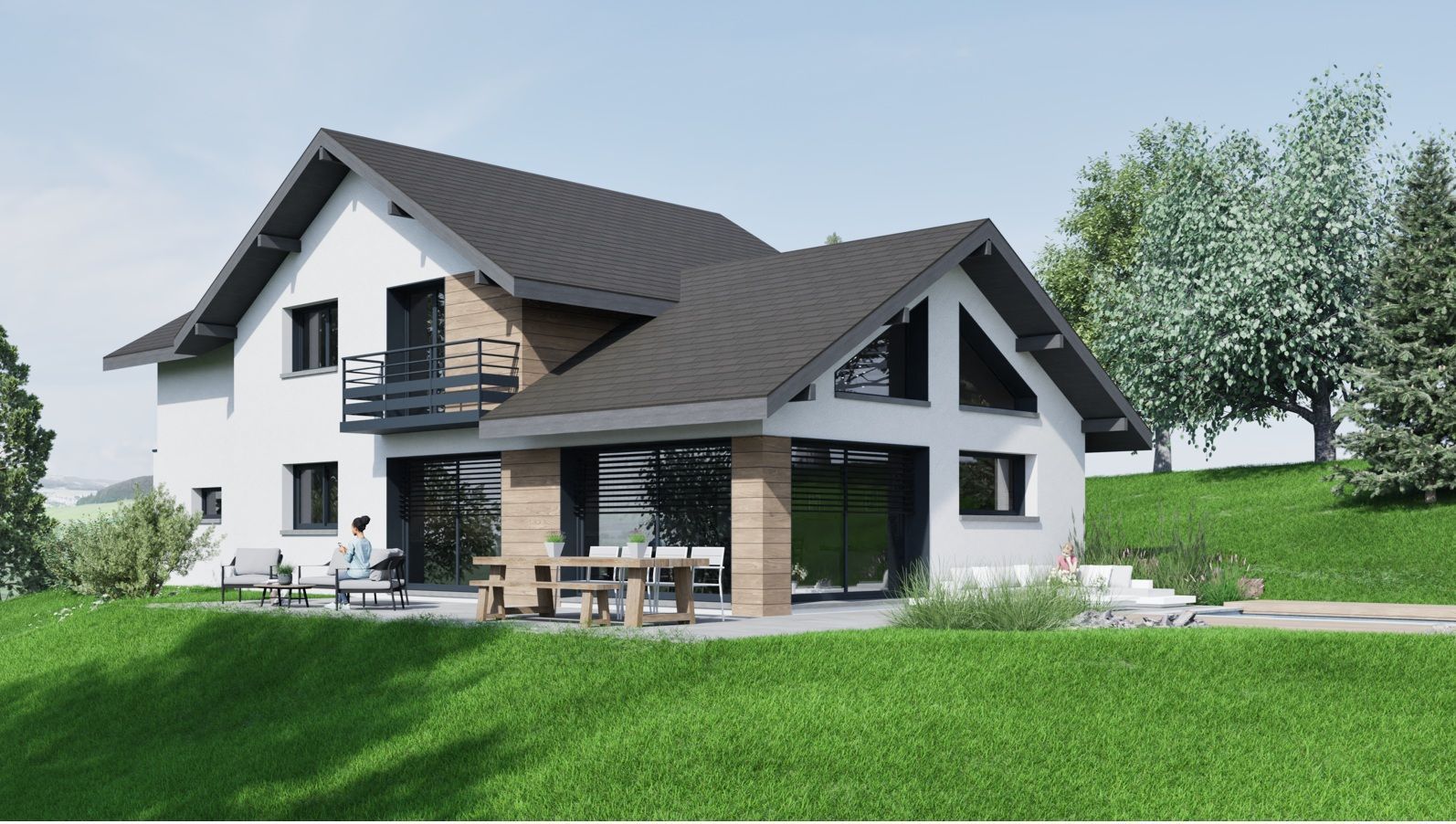 Maison neuve 143 m² à Nâves-Parmelan (74370)