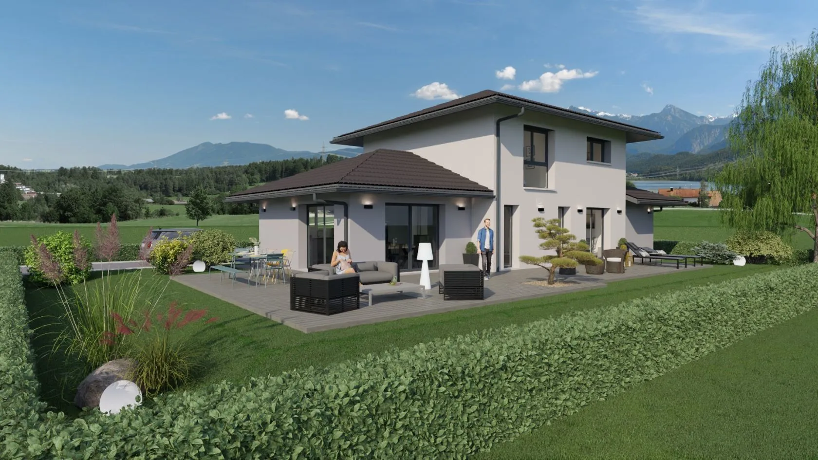 Maison neuve 130 m² à Sciez (74140)