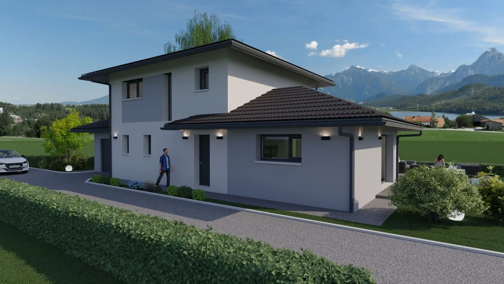Maison neuve 130 m² à Sciez (74140)
