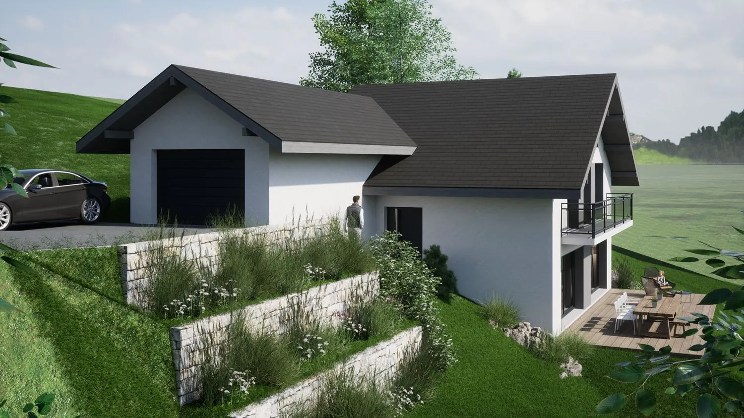 Maison neuve 130 m² à Publier (74500)